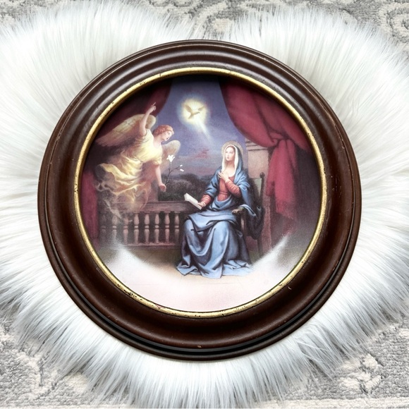 Other - Plate #1072A The Annunciation Christmas Plate by Hector Garrido 1992 In Frame
